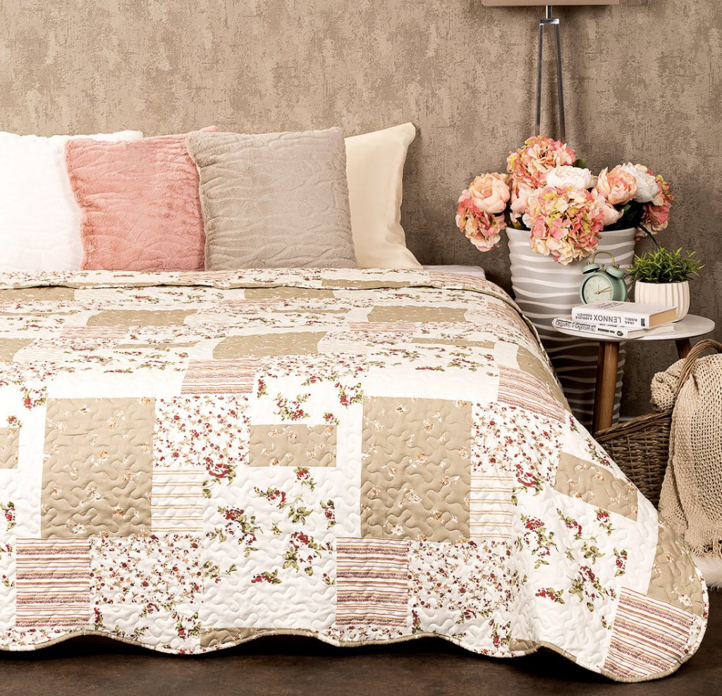 Prehoz na posteľ Patchwork